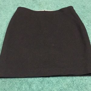 J Crew Wool Black Pencil Skirt